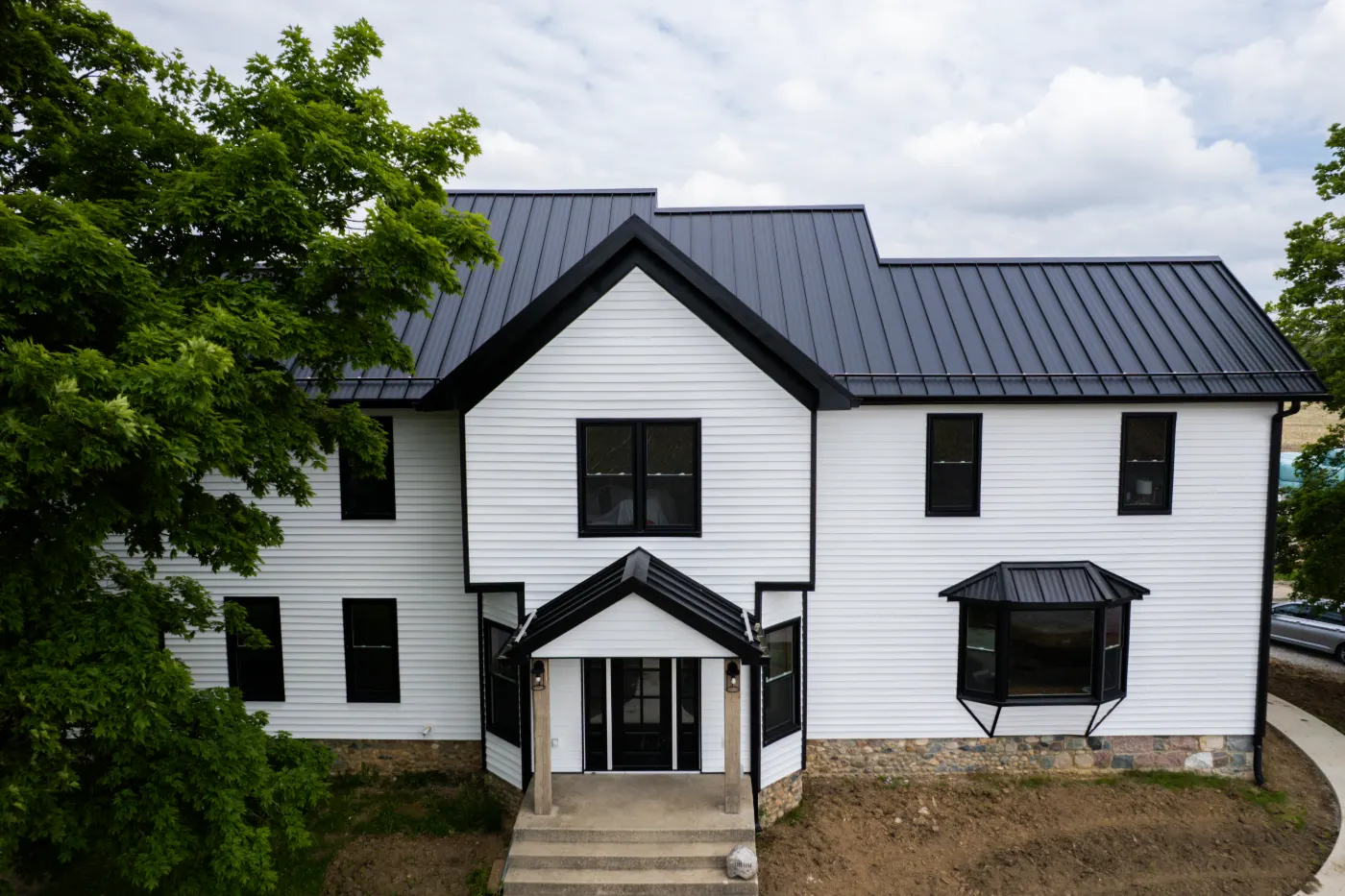 Fiber cement siding installed on a Williams Glen home
